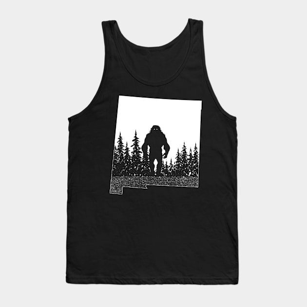 New Mexico Bigfoot Sasquatch Tank Top by Tesszero